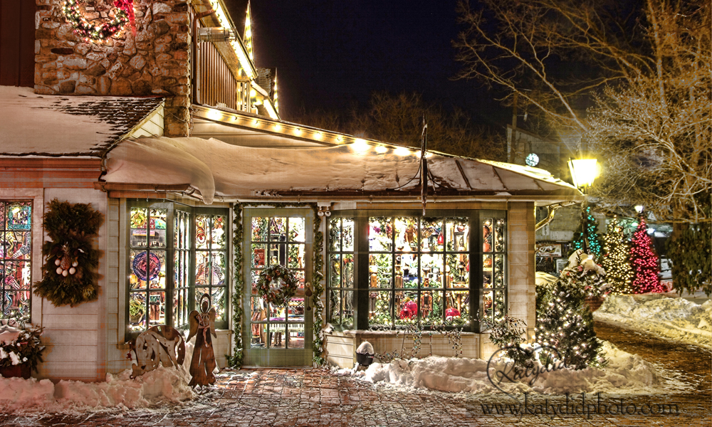 Peddlers_Village_snow – Katydid Photography